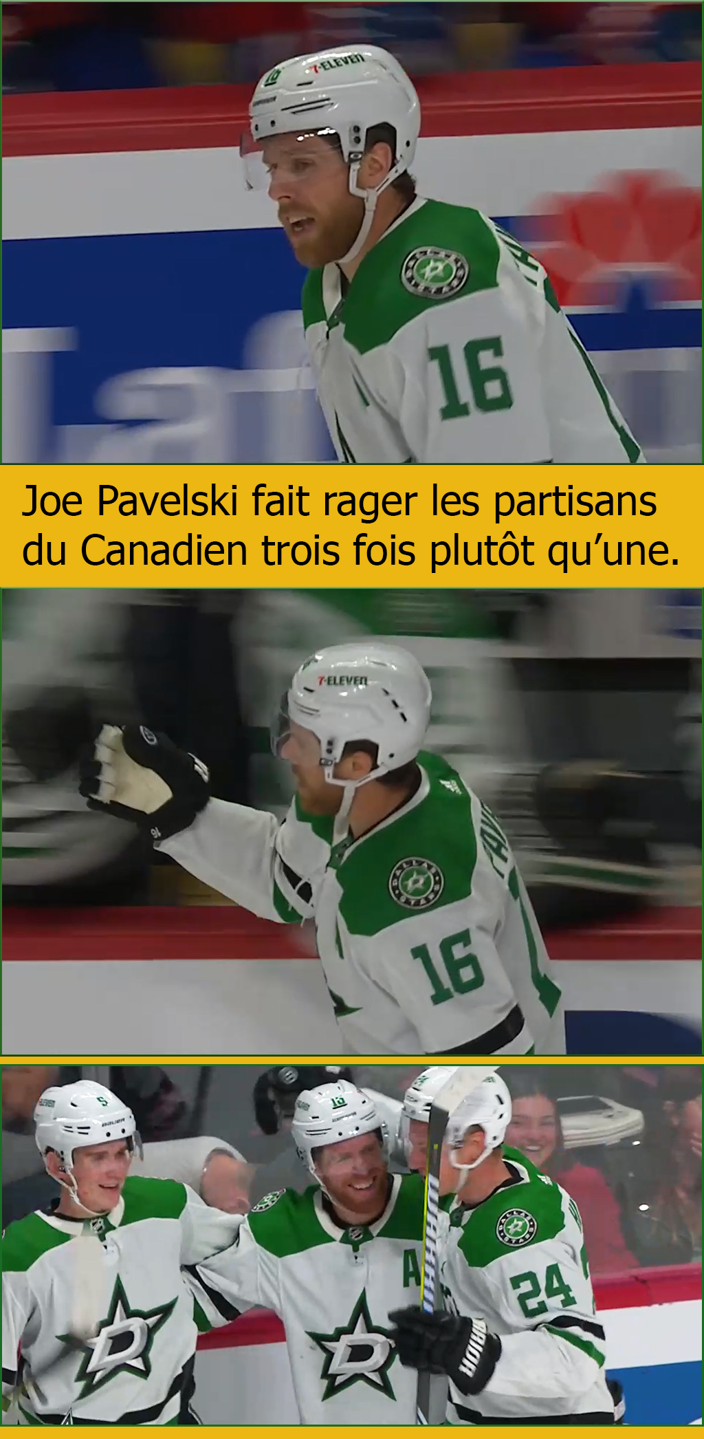 Joe Pavelski fait rager les partisans du Canadien en marquant trois buts