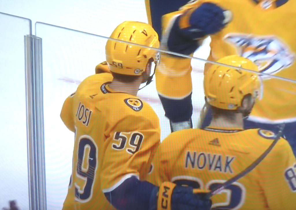 Josi et Novak, deux des marqueurs des Predators dans le match