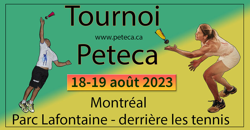 Poster du Tournoi de Peteca de Montréal 2023