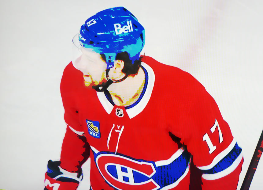 Josh Anderson, #17 Canadiens de Montréal - Illustration
