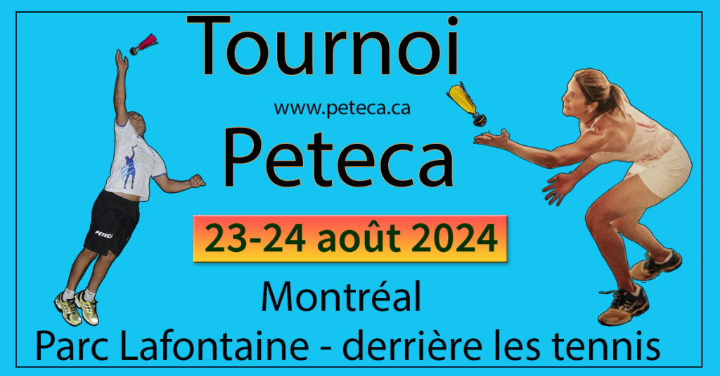 Poster du Tournoi de Peteca de Montréal 2024