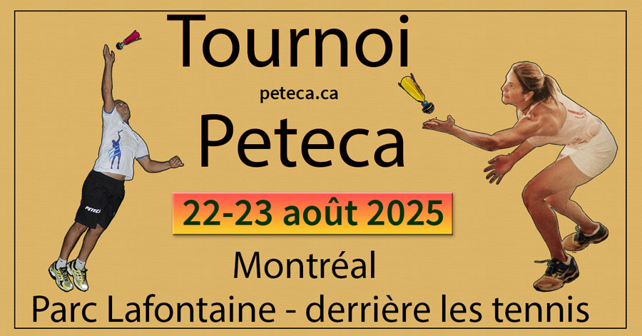 Affiche du Tournoi de Peteca de Montréal 2025